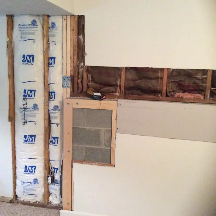 Wall insulation replacement during Basement Flood Cleanup in Santa Monica